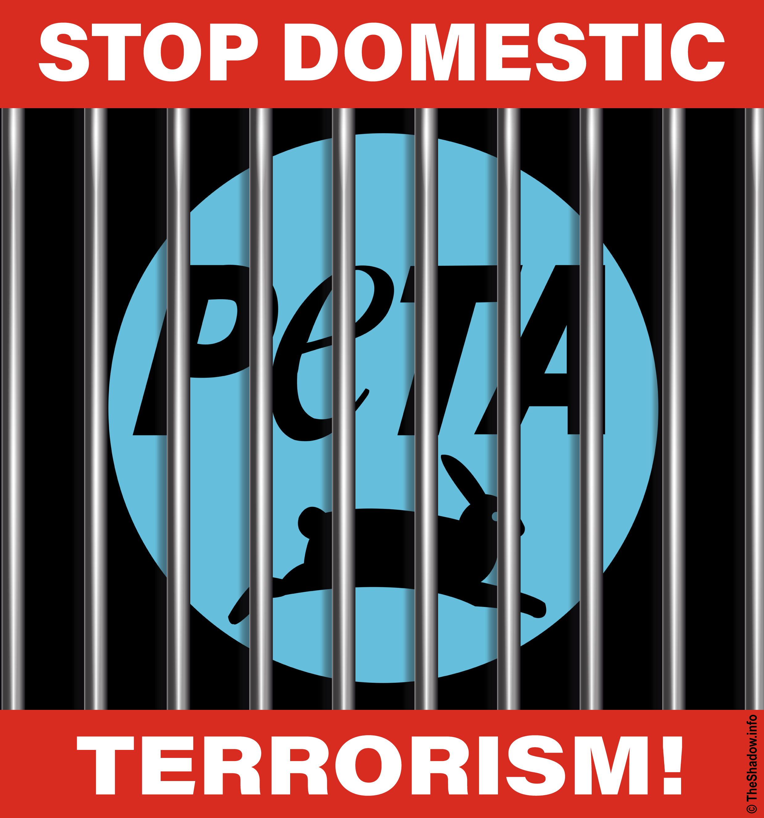 PETA domestic terrorists the shadow info meme